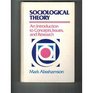 Sociological Theory An Introduction to Concepts Issues and Research