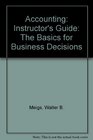 Accounting Instructor's Guide The Basics for Business Decisions