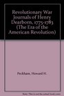 Revolutionary War Journals of Henry Dearborn 17751783