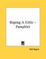 Roping A Critic  Pamphlet