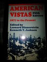 American Vistas Volume II 1877 to the Present