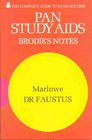 Brodie's Notes on Christopher Marlowe's Doctor Faustus