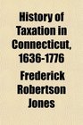 History of Taxation in Connecticut 16361776