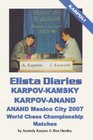 ELISTA DIARIES KarpovKamsky KarpovAnand Anand Mexico City 2007 World Chess Championship Matches