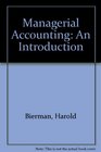 Managerial Accounting An Introduction