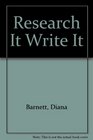 Research It Write It