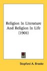 Religion In Literature And Religion In Life