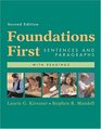 Foundations First with Readings  Sentences and Paragraphs