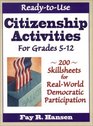 ReadyTo Use Citizenship Activities For Grades 512