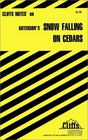 Cliff Notes Guterson's Snow Falling on Cedars