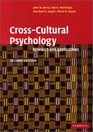 CrossCultural Psychology  Research and Applications