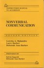 Instructor's Manual to Accompany Nonverbal Communication