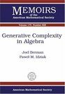 Generative Complexity In Algebra