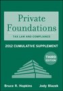 Private Foundations Tax Law and Compliance 2012 Cumulative Supplement