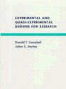 Experimental and QuasiExperimental Designs for Research