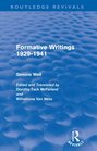 Formative Writings