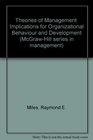 Theories of Management Implications for Organizational Behavior and Development