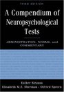 A Compendium of Neuropsychological Tests Administration Norms and Commentary
