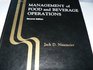 Management of Food and Beverage Operations