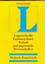 Dictionnaire des Techniques et Sciences Appliquees Volume 2 GermanFrench