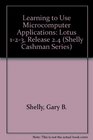 Learning to Use Microcomputer Applications Lotus 123 Release 24