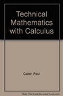 Technical Mathematics With Calculus