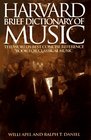 Harvard Brief Dictionary of Music Dictionary