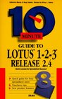 10 Minute Guide to Lotus 123 Release 24