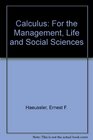 Calculus for the Managerial Life and Social Sciences