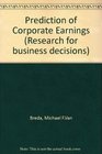 The prediction of corporate earnings