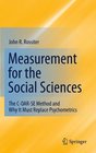 Measurement for the Social Sciences The COARSE Method and Why It Must Replace Psychometrics