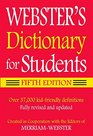 Webster's Dictionary for Students Fifth Edition