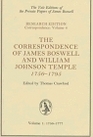 The Correspondence of James Boswell and William Johnson Temple 17561795  Volume 1 17561777