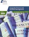 Corporate Finance and Portfolio Management, CFA Program Curriculum (2007) Level 1 (Vol 4)