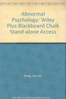 Abnormal Psychology Wiley Plus Blackboard Chalk Standalone Access