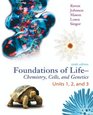 Foundations of Life Chemistry Cell Biology and Genetics Vol 1 w/ConnectPlus