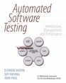 Automated Software Testing Introduction Management and Performance