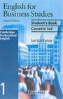English for Business Studies 103Audio Cassette Set  A Course for Business Studies and Economics Students