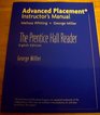 Advanced Placement Instructor's Manual for The Prentice Hall Reader Eighth Edition