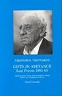 Gifts in Abeyance Last Poems 198191
