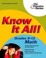 Know It All Grades 912 Math