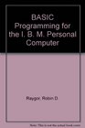 Basic Programming for the IBM PC