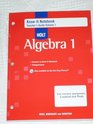 Holt Algebra 1  KnowIt Notebook Teacher's Guide Volume 1