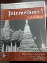 Interactions 1 Grammar Teachers Manual