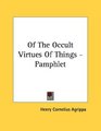 Of The Occult Virtues Of Things  Pamphlet