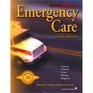 Brady Emergency Care Hardcover Workbook  Blackboard Online Resource Bundle