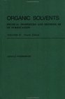 Organic Solvents Physical Properties and Methods of Purification 4th Edition