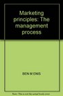 Marketing principles The management process