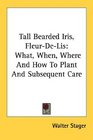 Tall Bearded Iris FleurDeLis What When Where And How To Plant And Subsequent Care