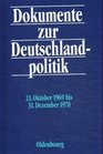 Dokumente zur Deutschlandpolitik VI Reihe Band 1 21 Oktober 1969 bis 31 Dezember 1970